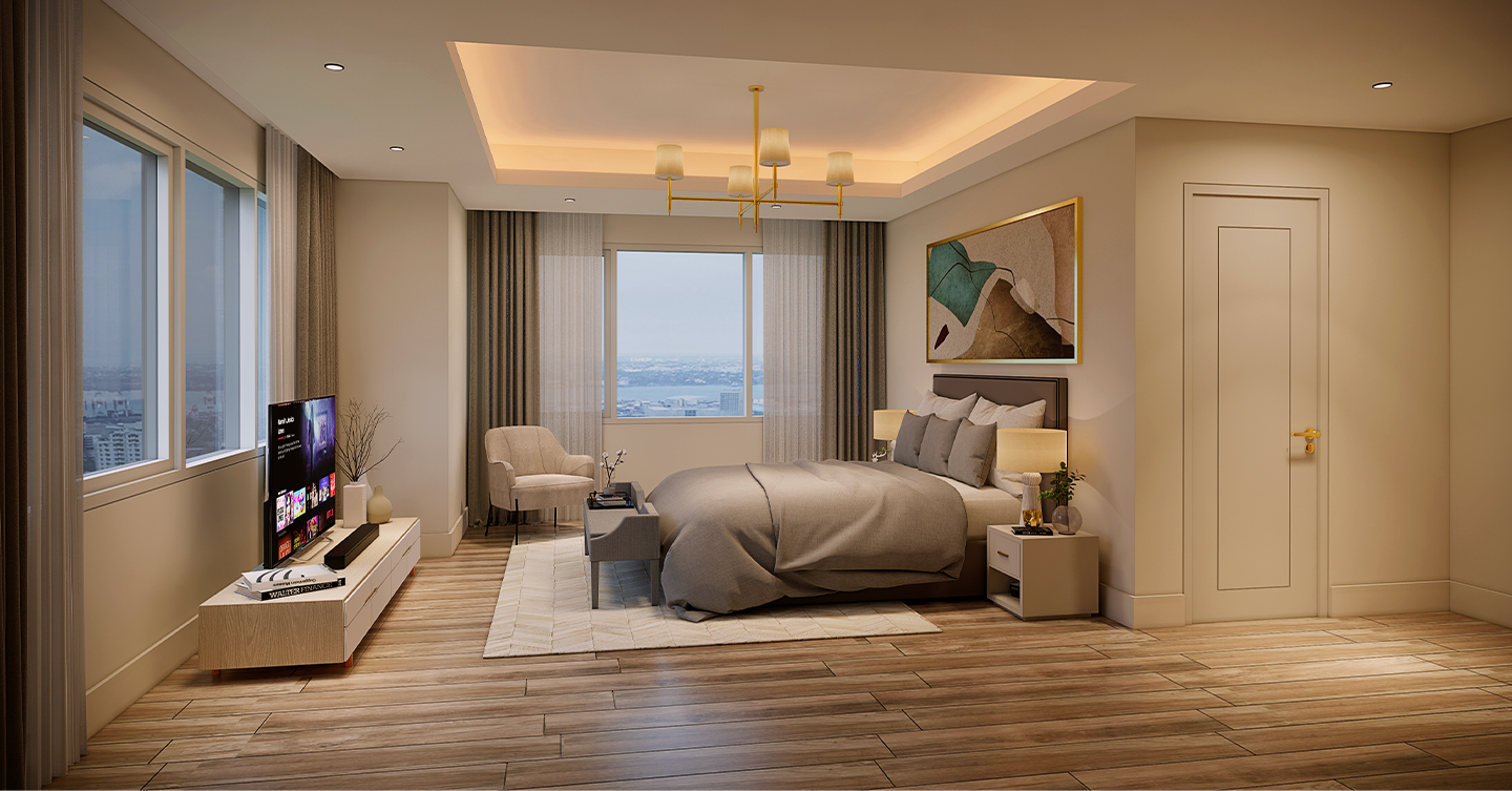 Lincoln at IPI Center master bedroom